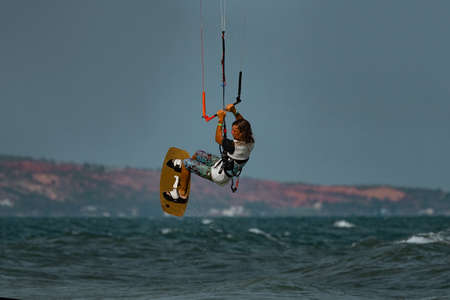 Kitesurfer In Action