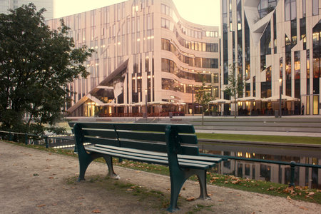 Facade of an office buildingの写真素材