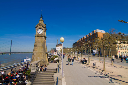 Rhine promenade in Dusseldorf