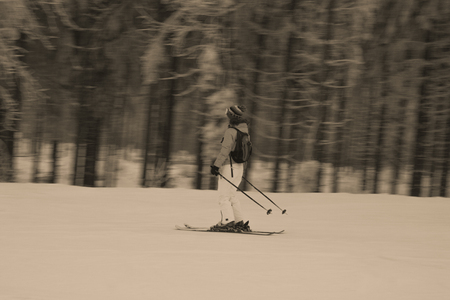 skiingの写真素材