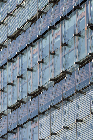 Office building made of glass in Dusseldorf