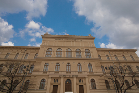 Building of the University of Szeged in the south of Hungary, Europeのeditorial素材
