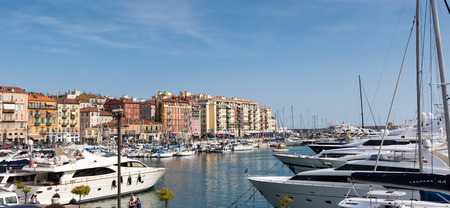 Luxury boats at Nice, Franceのeditorial素材