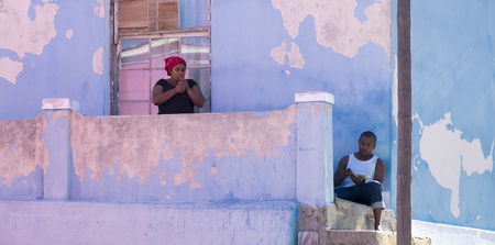 In Bo Kaap, a former township, situated on the slopes of Signal Hill, Cape Town, South Africaのeditorial素材