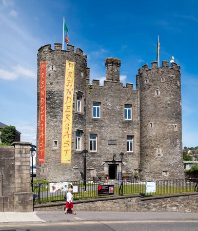ENNISCORTHY, IRELAND, - JULY, 4, 2019: Enniscorthy Castle, Enniscorthy, Co Wexford, Ireland.のeditorial素材