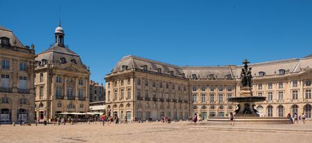 BORDEAUX, FRANCE, - JUNE, 20, 2018:  Place de la Bourse, Bordeaux, France.のeditorial素材