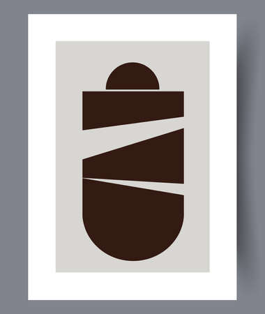 Printable wall art vector posterのイラスト素材