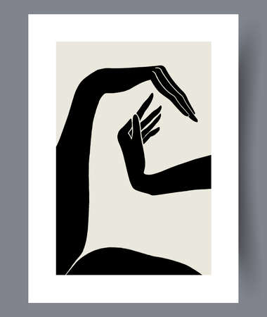 Printable wall art vector posteのイラスト素材