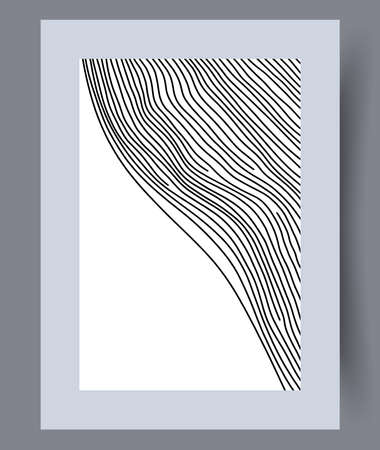 Printable wall art vector posterのイラスト素材