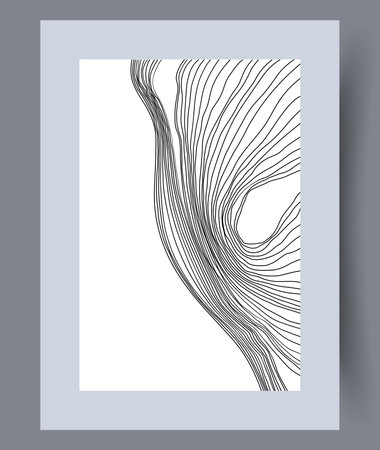 Printable wall art vector posterのイラスト素材