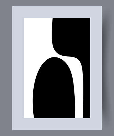 Scandinavian abstract vector prinのイラスト素材