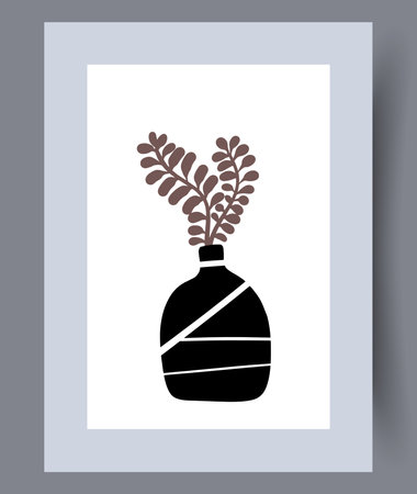 Printable wall art vector poster set vector.のイラスト素材