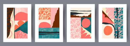Abstract geometry scandinavian tracery wall art print. Printable minimal abstract poster. Wall...