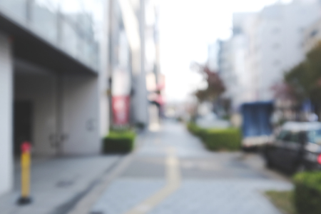 Urban life scene with anonymous crowd of people walking on a busy japan street.