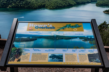 Raystown Lake From Hawns Overlook, Huntingdon County, Pennsylvania, USAの写真素材