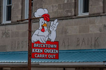 Bricktown Kickn Chicken, Mount Union, Pennsylvania, USAの写真素材