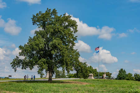 Barlows Knoll on a Hot Summer Day, Gettysburg National Military Park, Pennsylvania, USA