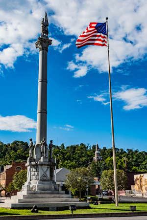 Soldiers and Sailors Monument, Lewistown, Pennsylvania, USAの写真素材