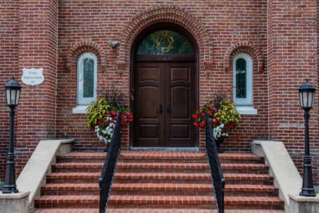 Trinity Lutheran Church, Bedford, Pennsylvania, USAの写真素材