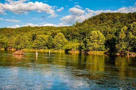 The Shenandoah River, Virginia, USAの写真素材
