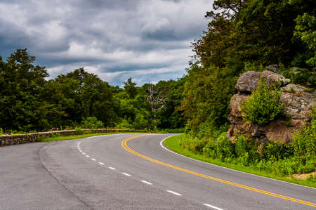 Storm Clouds Over Skyline Drive, Shenandoah National Park, Virginia, USA