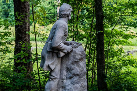 2nd Massachusetts Sharpshooters Monument, Gettysburg National Military Park, Pennsylvania, USAのeditorial素材