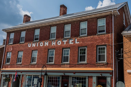 Bedfords Union Hotel, Pennsylvania, USAのeditorial素材