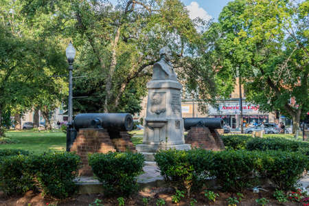 Joseph Johns Statue, Central Park, Johnstown, Pennsylvania, USAのeditorial素材