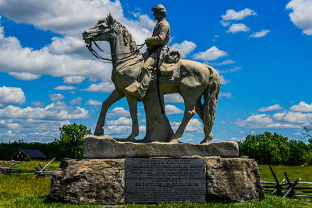 Photo of The Monument to the 8th Pennsylvania Cavalry, Located Near the Pennsylvania State Monument,...