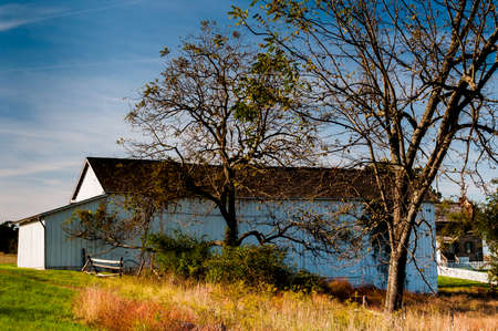 Photo of Civil War Era Barn, Gettysburg National Military Park, Pennsylvania USAのeditorial素材