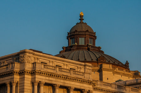 Photo of the Thomas Jefferson Building, Library of Congress, Washington, DC USAのeditorial素材