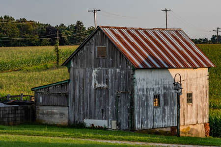 Old Barn, York County, Pennsylvania, USAのeditorial素材