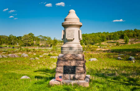 Photo of The 1st Pennsylvania Reserves Monument, (30th Pennsylvania Volunteer Infantry Regiment), Gettysburg National Military Park, Pennsylvania USAのeditorial素材