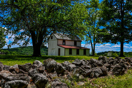Photo of The Phillip Snyder Farm, West Confederate Avenue, Gettysburg National Military Park, Pennsylvania USAのeditorial素材