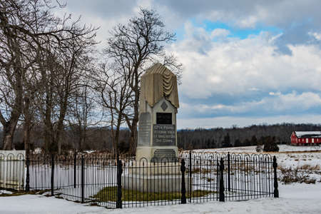 The Monument to the 57th Pennsylvania Volunteer Infantry Regiment, Gettysburg National Military...