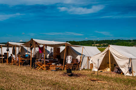 Federal Camp At 150th Gettysburg Reenactment, July 2013のeditorial素材