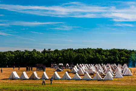 A Field of Tents Under a Blue Sky, Gettysburg 150th Reenactment, July 2013