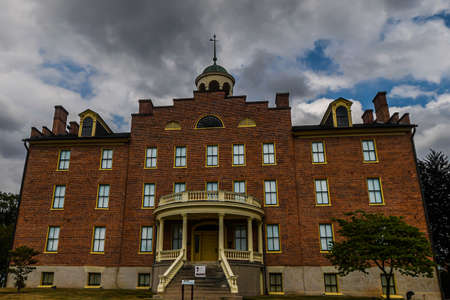 Schmucker Hall on the Lutheran Theological Seminary Campus, Gettysburg, Pennsylvania USAのeditorial素材