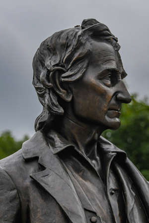 The Monument to John Burns, Gettysburg National Military Park, Pennsylvania USAのeditorial素材
