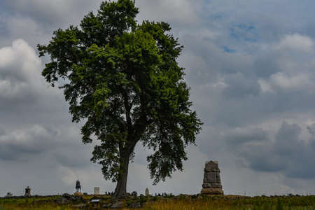 The Angle, Gettysburg National Military Park, Pennsylvania USAのeditorial素材
