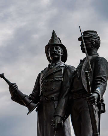 Photo of The 73rd New York Volunteer Infantry Regiment Monument, Gettysburg National Military Park, Pennsylvania USAのeditorial素材