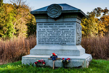 Photo of The First Regiment, Vermont Cavalry Monumentのeditorial素材