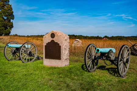 Photo of The 5th United States Artillery, Battery C Monument, Gettysburg National Military Park, Pennsylvania USAのeditorial素材