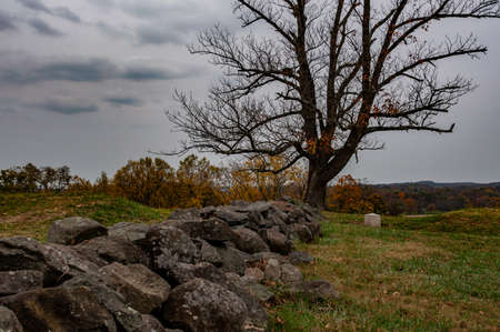 Photo of Autumn Scene, Gettysburg National Military Park, Pennsylvania USAのeditorial素材