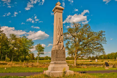 Photo of The 8th New Jersey Volunteer Infantry Regiment Monument, Gettysburg National Military Park, Pennsylvania USAのeditorial素材