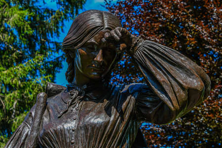 Photo of The Elizabeth Thorn Monument, The Angel of Gettysburg, Evergreen Cemetery, Gettysburg, Pennsylvania USAのeditorial素材