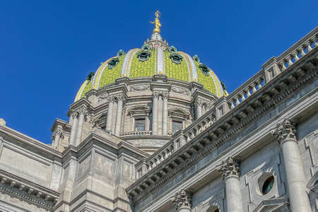 Pennsylvanias State Capitol Dome, Harrisburg, USAのeditorial素材