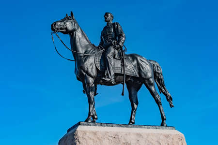General Lee at Gettysburg, Pennsylvania, USAのeditorial素材