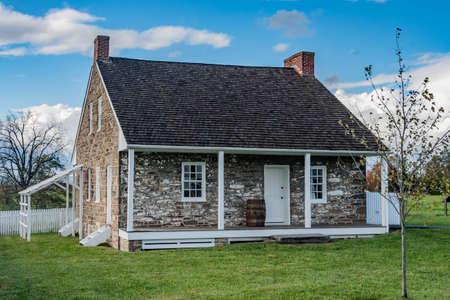 Robert E Lees Hradquarters at Gettysburg, Pennsylvania, USAのeditorial素材