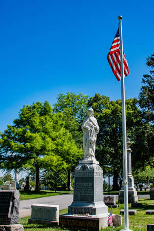 Gravesite of Jenny Wade, Evergreen Cemetery, Gettysburg, Pennsylvania, USAのeditorial素材